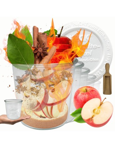 Słoiki WECK 6szt/ plastikowe wieko, miarka słoik 580ml MOLD