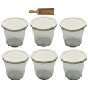 Słoiki WECK 6szt/ plastikowe wieko, miarka słoik 580ml MOLD