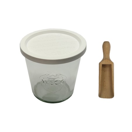 Słoiki WECK / plastikowe wieko, miarka słoik 580ml MOLD