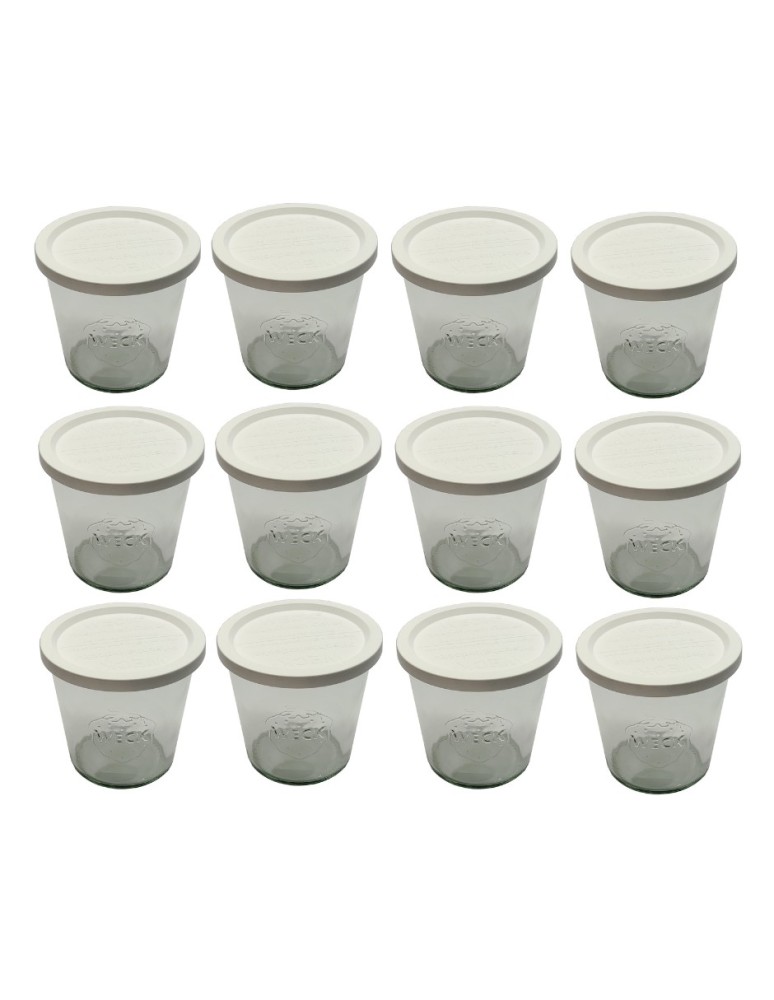 Słoiki i butelki - Słoiki WECK 12szt/ plastikowe wieko słoik 580ml MOLD - product MODO24.PL 2