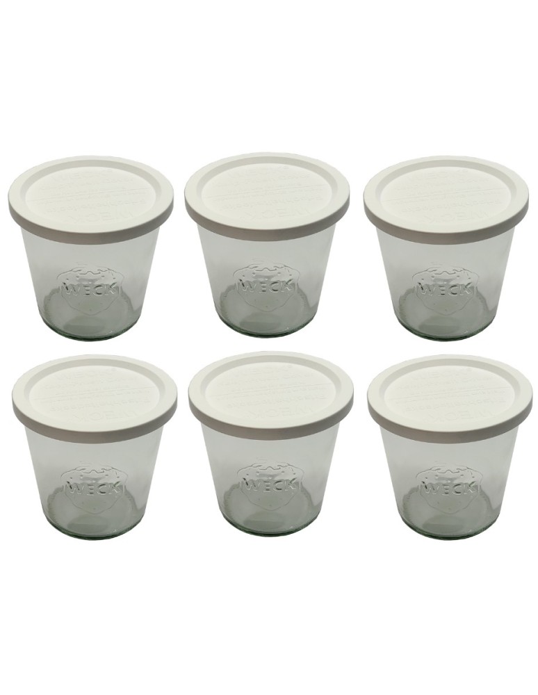 Słoiki i butelki - Słoiki WECK 6szt/ plastikowe wieko słoik 580ml MOLD - product MODO24.PL 2