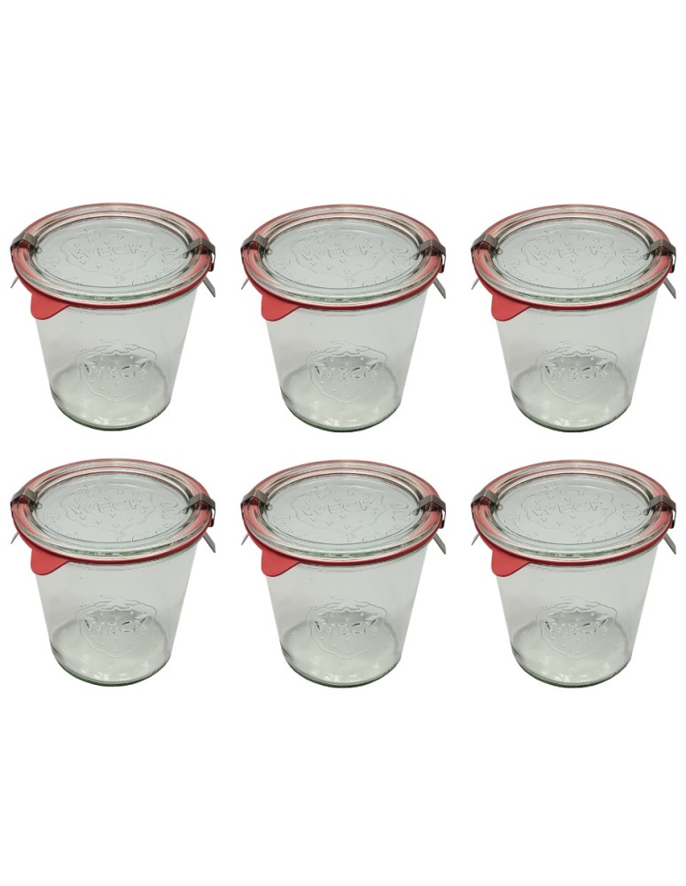 Słoiki i butelki - Słoiki WECK 6szt/ szkl. wieko,gumka, bl słoik 580ml MOLD - produkt MODO24.PL 22