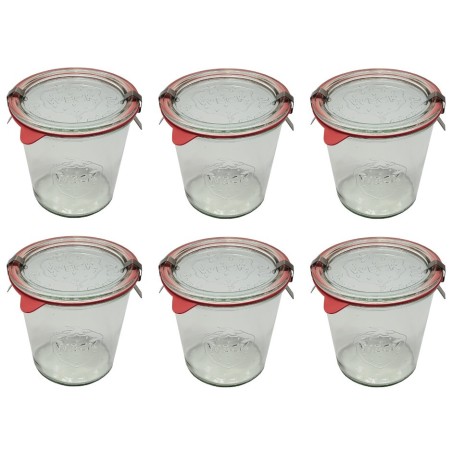 Słoiki WECK 6szt/ szkl. wieko,gumka, bl słoik 580ml MOLD