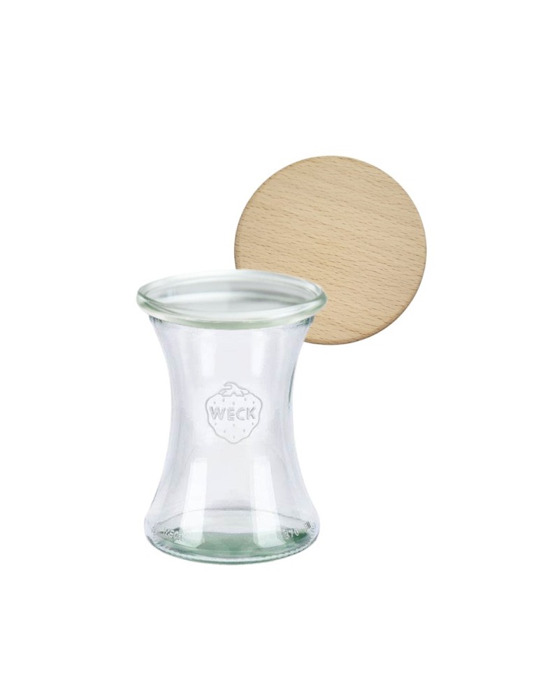 Słoiki weck - Słoik Weck 370ml na koktajl DELI żaroodporny drewniane wieko 1szt SOLIDNY - product MODO24.PL 2