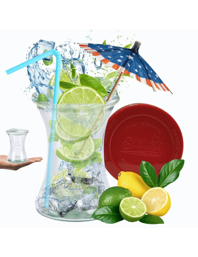 Słoiki weck - Słoik Weck 370ml na pucharek DELI żaroodporny silikonowe wieko 1szt TRWAŁE - product MODO24.PL 1