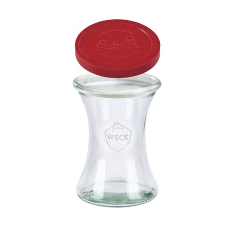 Słoik Weck 370ml na pucharek DELI żaroodporny silikonowe wieko 1szt TRWAŁE