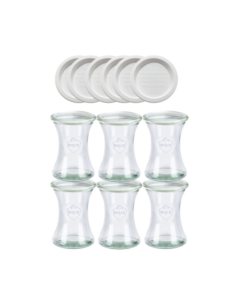 Słoiki weck - Słoiki Weck 370ml pucharek DELI żaroodporne weki plastikowe wieka 6szt - product MODO24.PL 2