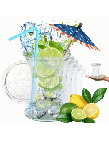 Słoiki Weck 370ml słoiki szklane ozdobne DELI przyprawy wieka szkło 12szt