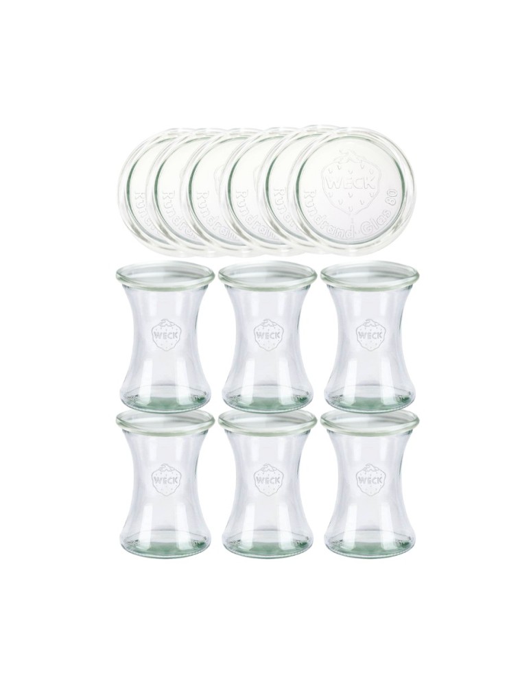 Słoiki weck - Słoiki Weck 370ml słoiki szklane ozdobne DELI przyprawy wieka szklane 6szt - product MODO24.PL 2