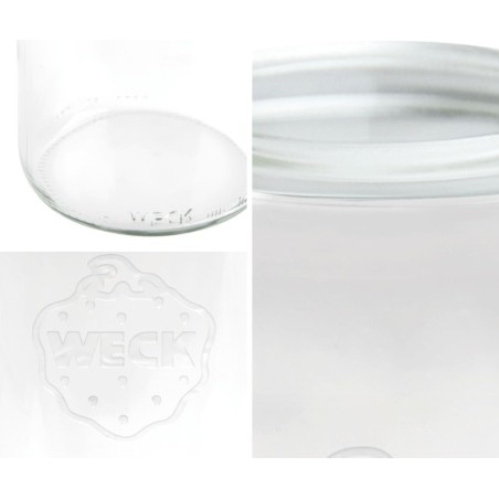 Słoiki Weck 370ml słoiki szklane ozdobne DELI przyprawy wieka szklane 6szt