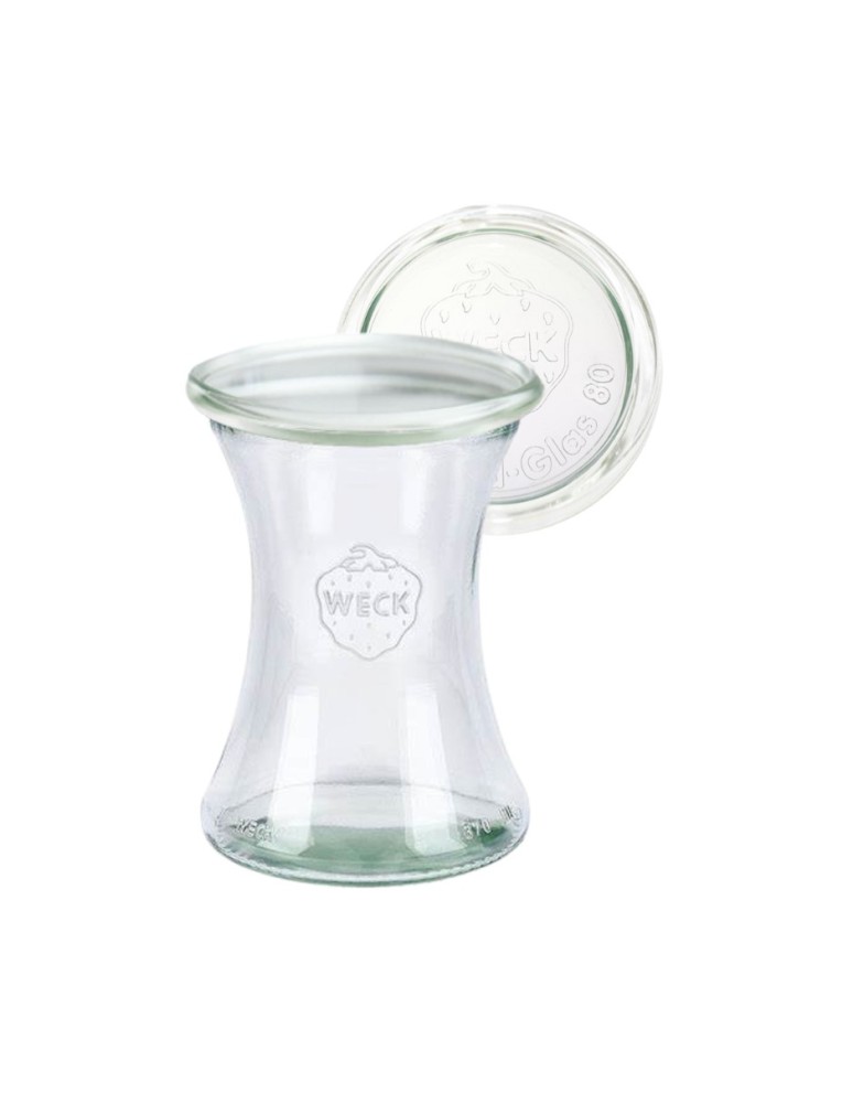 Słoiki weck - Słoik Weck 370ml słoik szklany ozdobny DELI na deser wieko szklane 1szt - product MODO24.PL 2