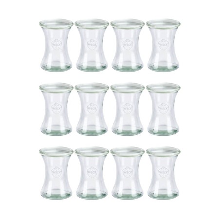 Słoiki Weck 370ml słoiki szklane ozdobne DELI na deserki pucharki 12szt