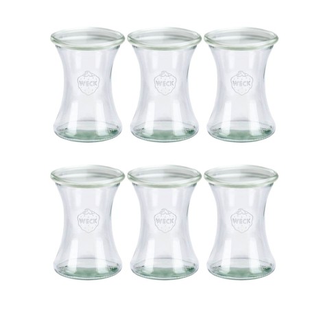 Słoiki Weck 370ml słoiki szklane ozdobne DELI na deserki pucharki 6szt