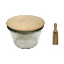 Słoiki WECK / drewniane wieko, miarka słoik 370ml MOLD