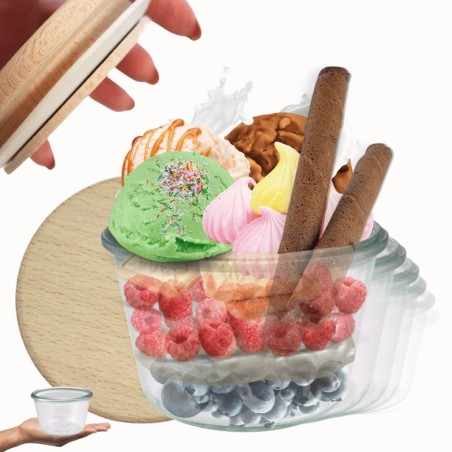 Słoiki WECK 12szt/ drewniane wieko słoik 370ml MOLD