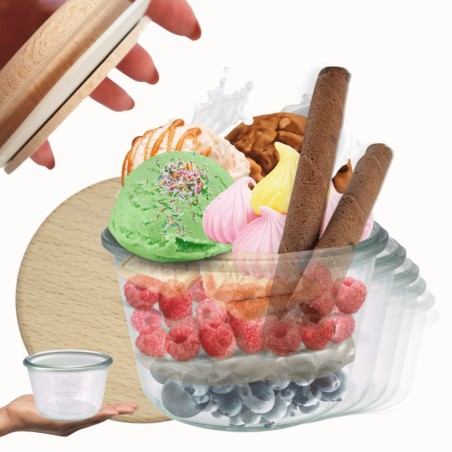 Słoiki WECK 6szt/ drewniane wieko słoik 370ml MOLD