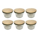 Słoiki WECK 6szt/ drewniane wieko słoik 370ml MOLD