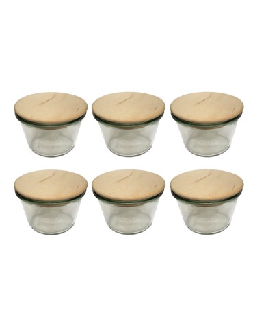 Słoiki WECK 6szt/ drewniane wieko słoik 370ml MOLD - produkt 2