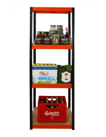 Helios Color Kwadrat - Regał metalowy Helios Color 180x50x50_4 - 175kg / na półkę, kolor: niebiesko-biały - product 4