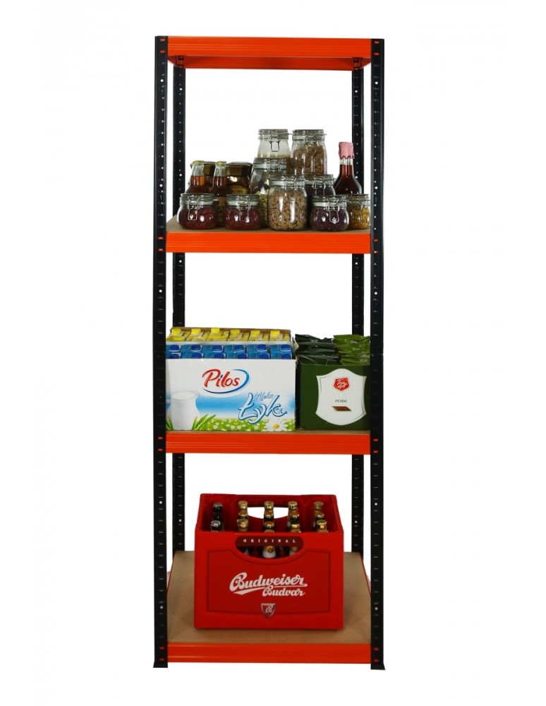 Helios Color Kwadrat - Regał metalowy Helios Color 180x50x50_4 - 175kg / na półkę, kolor: niebiesko-biały - product MODO24.PL 4