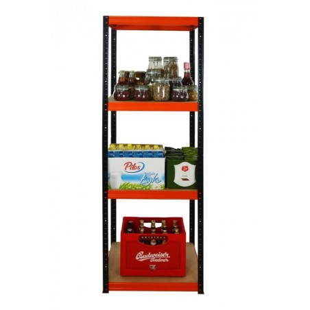 Regał metalowy Helios Color 180x50x50_4 - 175kg / na półkę, kolor: niebiesko-biały