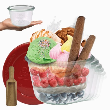 Słoiki WECK 12szt/ silikonowe wieko, miarka słoik 370ml MOLD