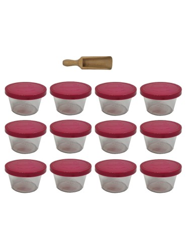 Słoiki WECK 12szt/ silikonowe wieko, miarka słoik 370ml MOLD - produkt 2