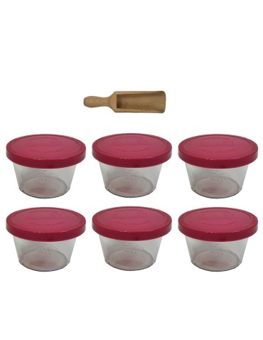 Słoiki WECK 6szt/ silikonowe wieko, miarka słoik 370ml MOLD - produkt 2