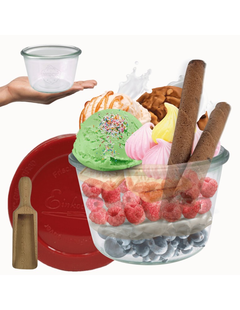 Słoiki i butelki - Słoiki WECK / silikonowe wieko, miarka słoik 370ml MOLD - product MODO24.PL 11