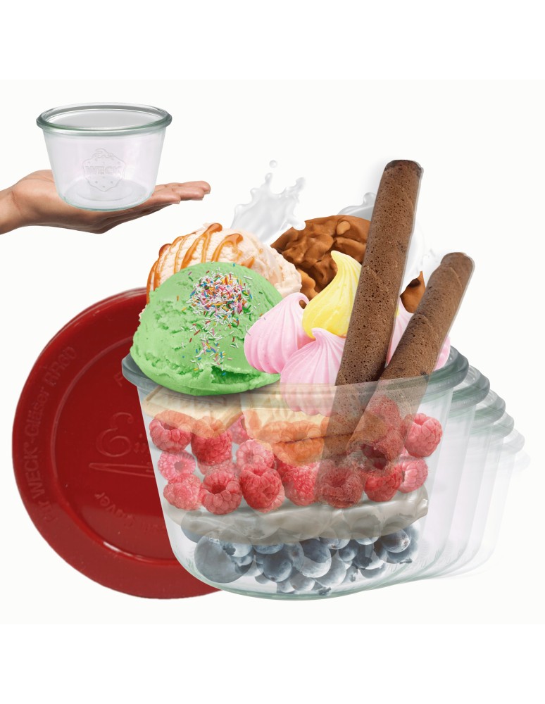 Słoiki i butelki - Słoiki WECK 12szt/ silikonowe wieko słoik 370ml MOLD - produkt MODO24.PL 1