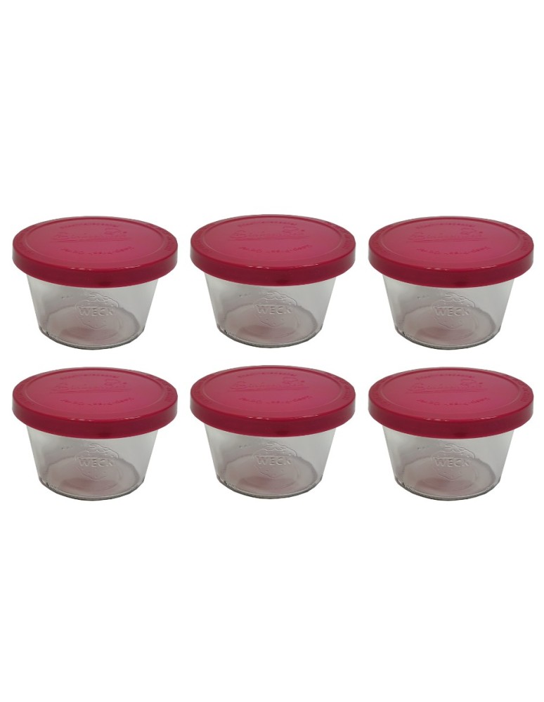 Słoiki i butelki - Słoiki WECK 6szt/ silikonowe wieko słoik 370ml MOLD - product MODO24.PL 2