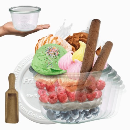 Słoiki WECK 12szt/ plastikowe wieko, miarka słoik 370ml MOLD