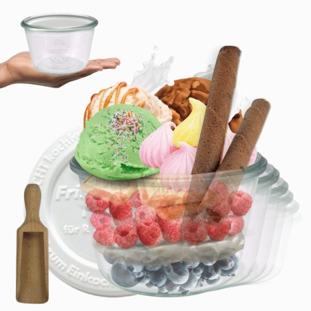 Słoiki WECK 6szt/ plastikowe wieko, miarka słoik 370ml MOLD