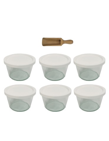 Słoiki WECK 6szt/ plastikowe wieko, miarka słoik 370ml MOLD - produkt 2