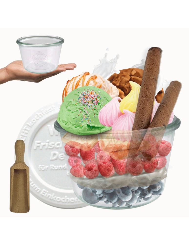 Słoiki i butelki - Słoiki WECK / plastikowe wieko, miarka słoik 370ml MOLD - product MODO24.PL 11