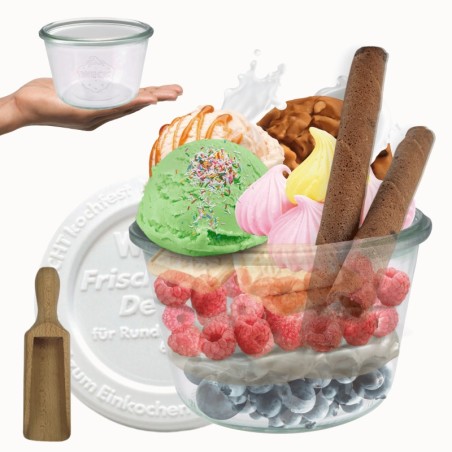 Słoiki WECK / plastikowe wieko, miarka słoik 370ml MOLD