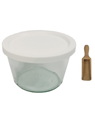 Słoiki i butelki - Słoiki WECK / plastikowe wieko, miarka słoik 370ml MOLD - product 12