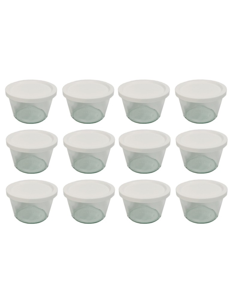 Słoiki i butelki - Słoiki WECK 12szt/ plastikowe wieko słoik 370ml MOLD - product MODO24.PL 2