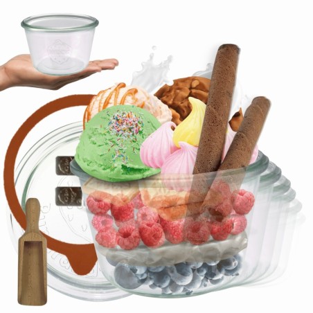 Słoiki WECK 12szt/ szklane wieko, miarka słoik 370ml MOLD