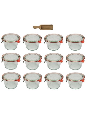 Słoiki WECK 12szt/ szklane wieko, miarka słoik 370ml MOLD - produkt 2