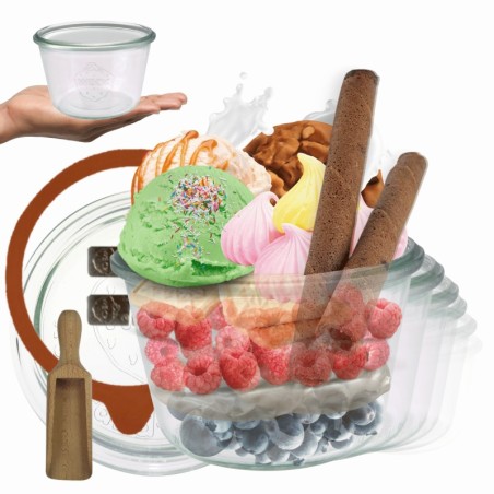 Słoiki WECK 6szt/ szklane wieko, miarka słoik 370ml MOLD