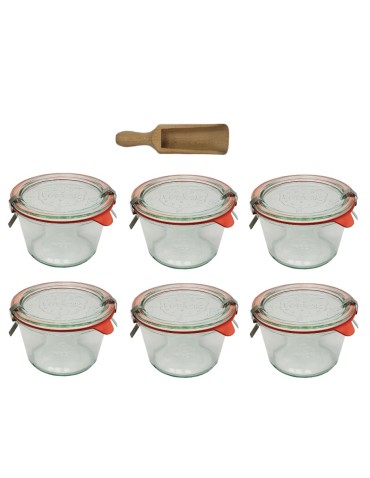 Słoiki WECK 6szt/ szklane wieko, miarka słoik 370ml MOLD - produkt 2