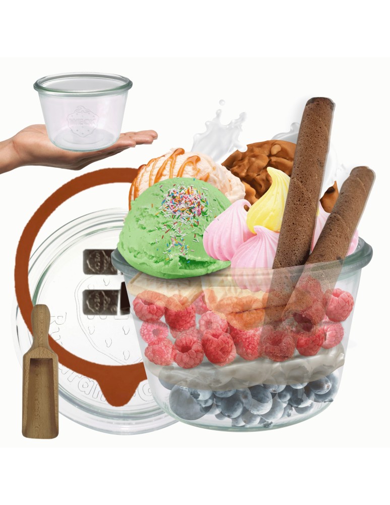 Słoiki i butelki - Słoiki WECK / szklane wieko, miarka słoik 370ml MOLD - product MODO24.PL 11