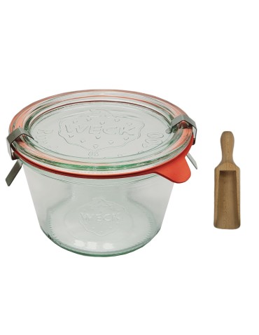 Słoiki i butelki - Słoiki WECK / szklane wieko, miarka słoik 370ml MOLD - product 12