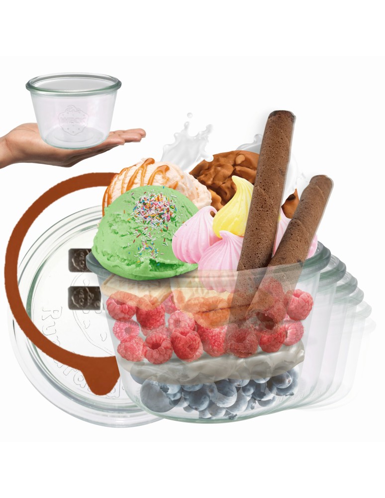 Słoiki i butelki - Słoiki WECK 12szt/ szkl. wieko,gumka, bl słoik 370ml MOLD - produkt MODO24.PL 21