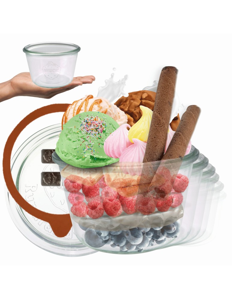 Słoiki i butelki - Słoiki WECK 6szt/ szkl. wieko,gumka, bl słoik 370ml MOLD - produkt MODO24.PL 21