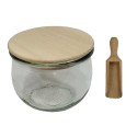 Słoiki WECK / drewniane wieko, miarka słoik 370ml TULIP