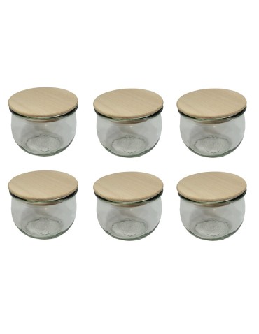 Słoiki WECK 6szt/ drewniane wieko słoik 370ml TULIP - produkt 2