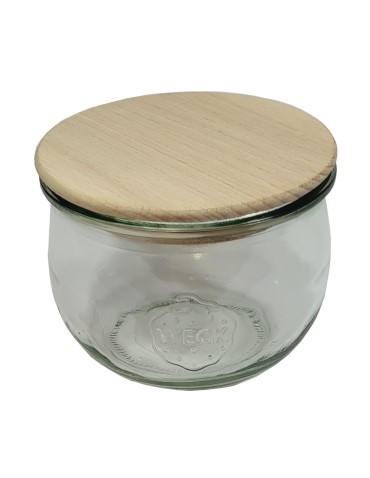Słoiki i butelki - Słoiki WECK / drewniane wieko słoik 370ml TULIP - product 12