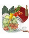 Słoiki WECK 6szt/ silikonowe wieko, miarka słoik 370ml TULIP